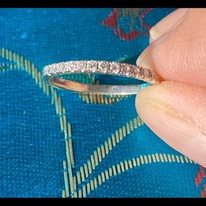 14k White Gold Diamond Anniversary Band